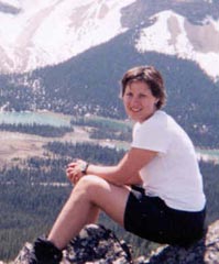 jen on a hike in calgary