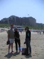 Mom, Johan and I at Nordwijk, Netherlands