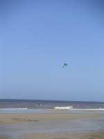 Kite boarder at Nordwijk, Netherlands